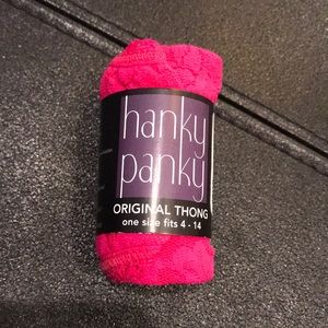 NWT Hanky Panky Hot Pink Original Thong